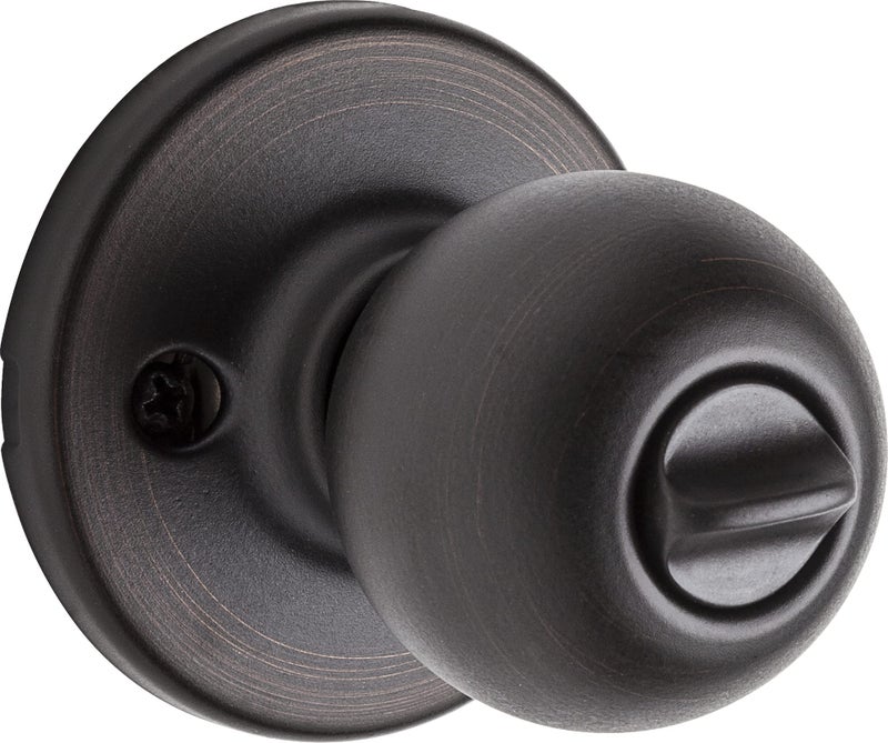 Kwikset Polo Entry Door Knob with Lock and Key  Secure Keyed Handle Exterior Doorknob  Front Entrance and Bedroom  Venetian Bronze  Pick Resistant SmartKey Rekey Security - Image 2